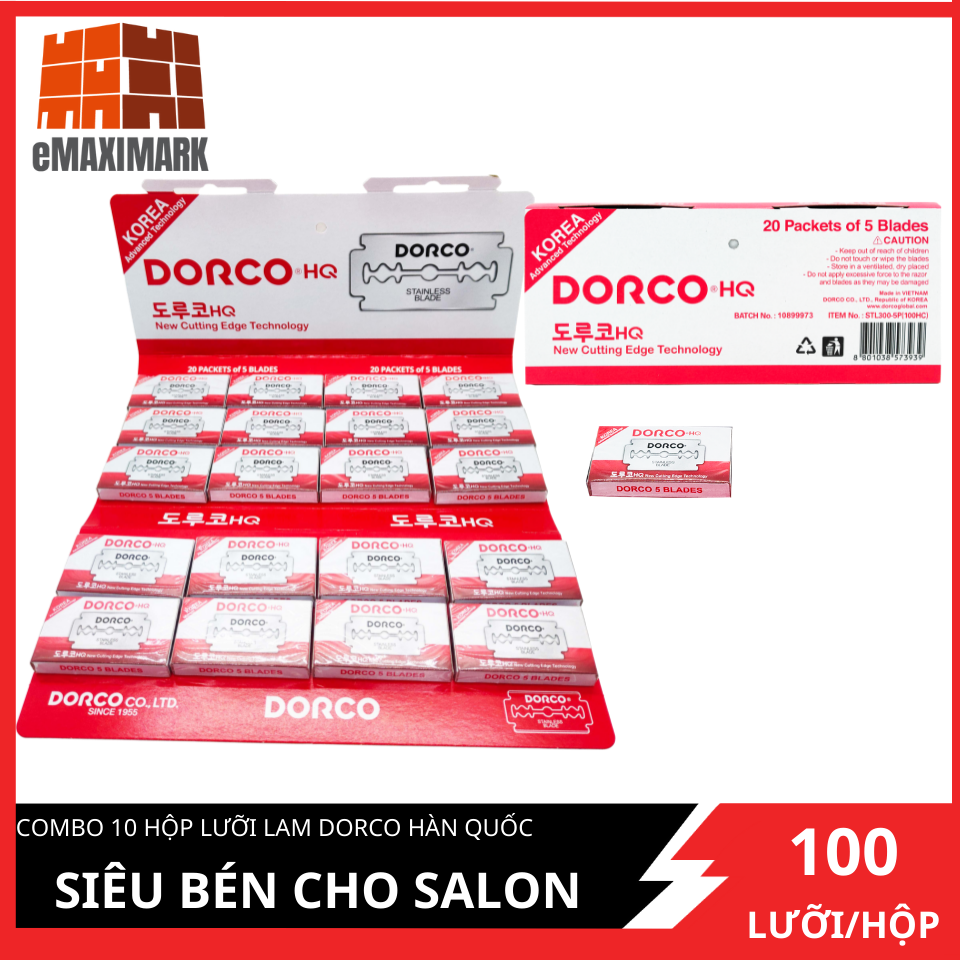 Hộp lưỡi lam dorco hàn quốc siêu bén cho salon