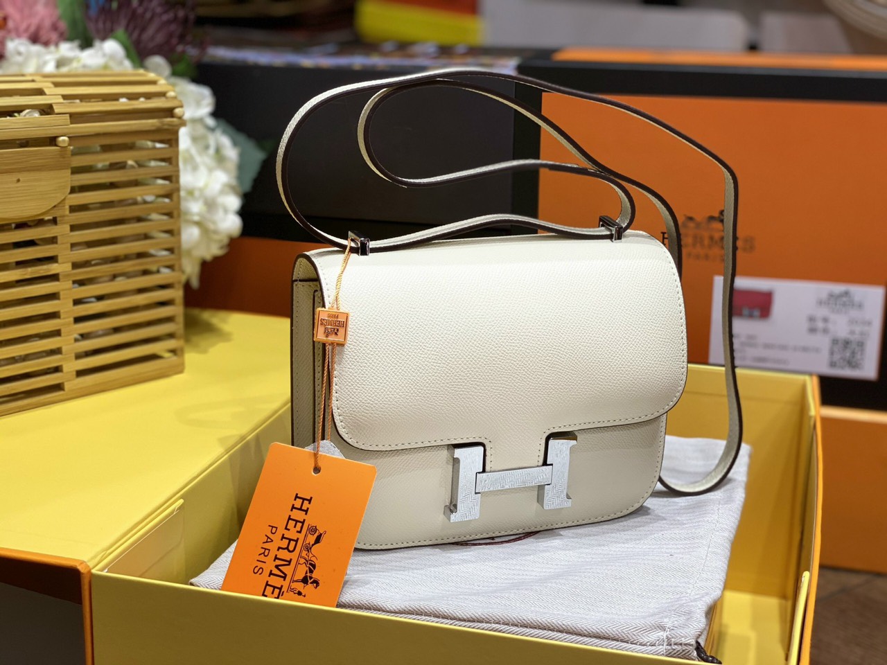 Túi quai da thật sz 20 siêu xinh (ảnh thật luôn)