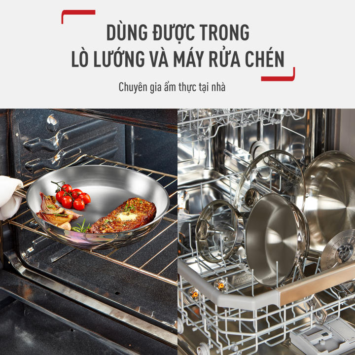 Chảo Inox 18/10 cao cấp Professional Tefal B9210595, 26cm - Hình ảnh 8