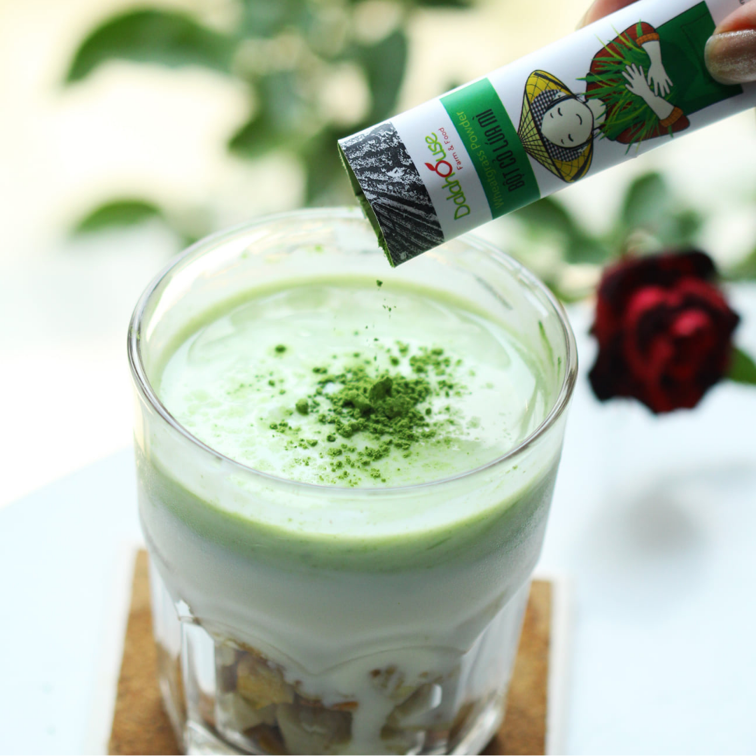 Bột Cỏ Lúa Mì Nguyên Chất Sấy Lạnh Dalahouse 60g (20 gói * 3g)