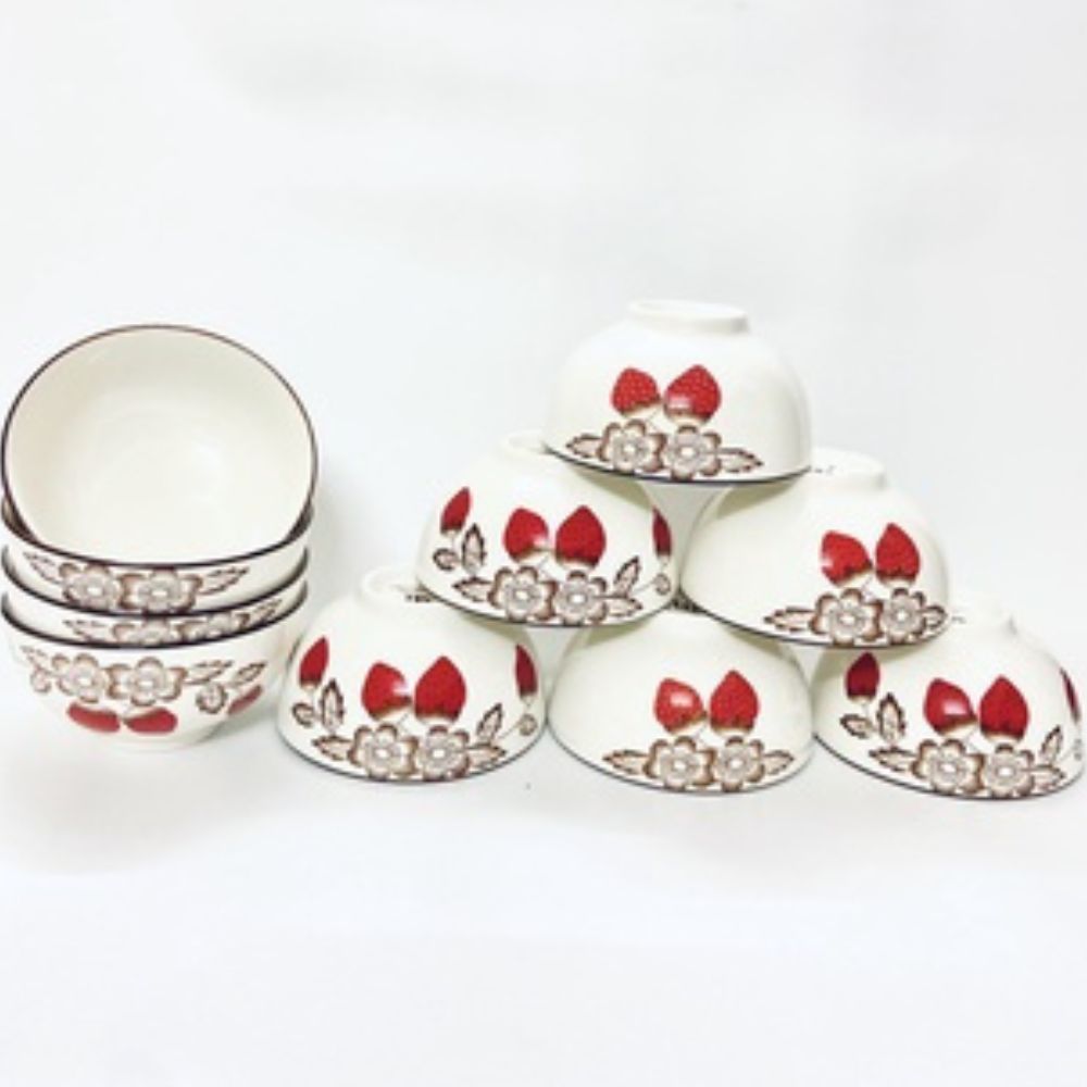 [BỘ 10 CHÉN MEN TỐT ]COMBO 10 CHÉN SỨ HOA VĂN CAO CẤP - CHÉN SỨ TRÁNG MEN. CHEN SU- CHÉN GỐM SỨ BÁT TRÀNG!