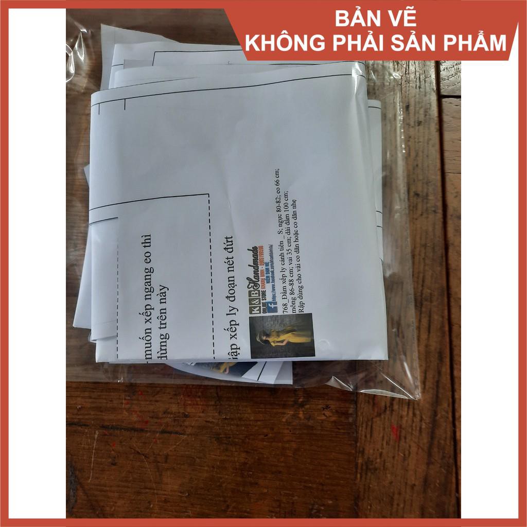 Rập giấy mã 768 - Rập K & B Handmade (Bản vẽ) (BẢN VẼ)