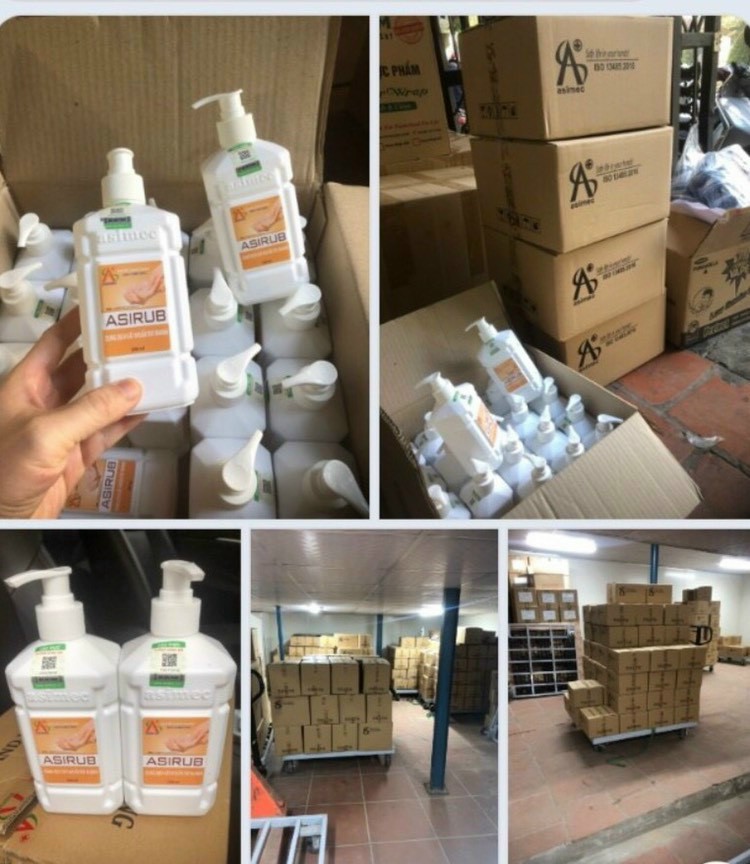 (Chính Hãng) Nước rửa tay khô Asirub Chai 500ml