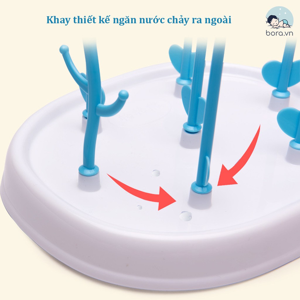 Khay úp bình sữa, núm ti cho bé