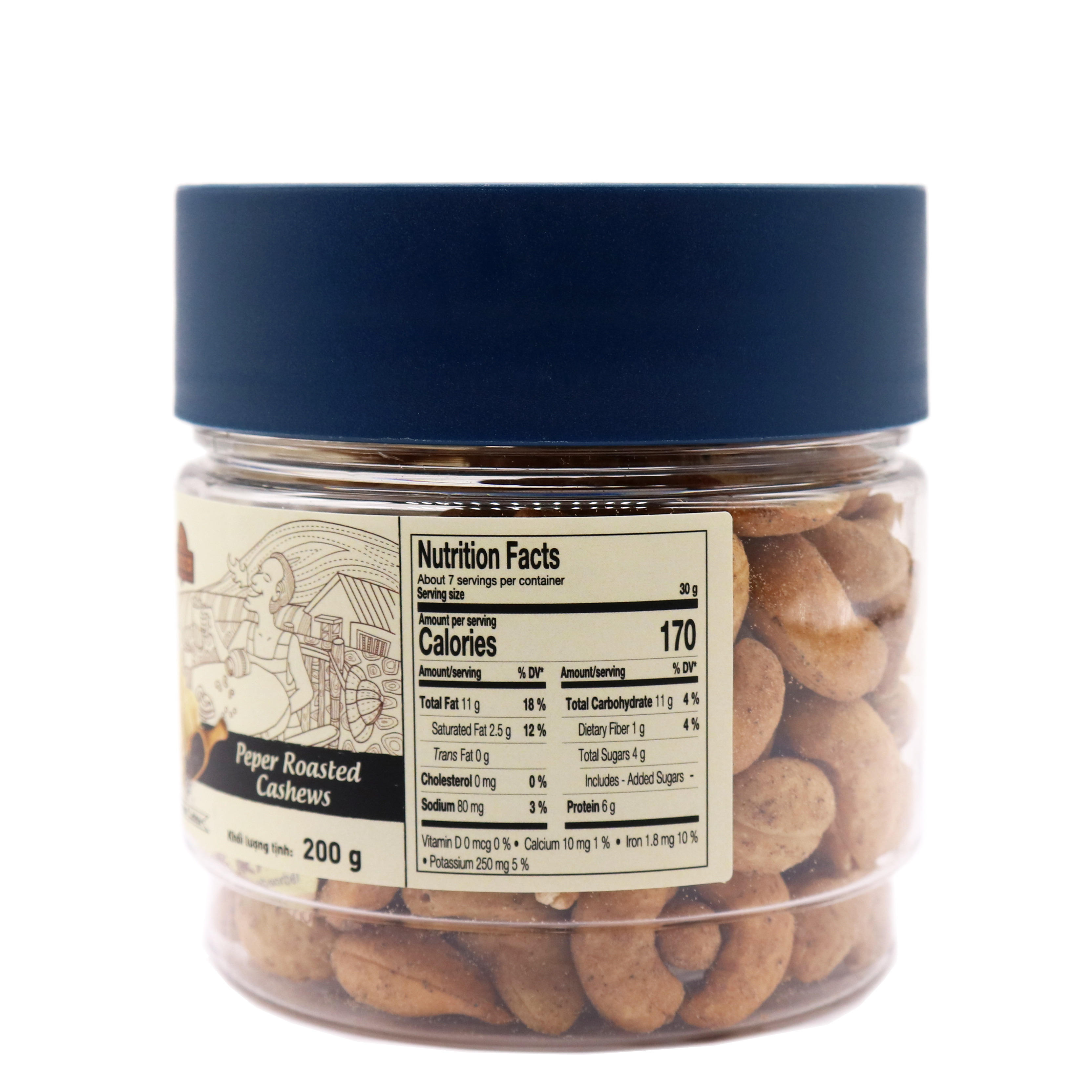 Hạt điều LAFOOCO vị tiêu hủ 200g