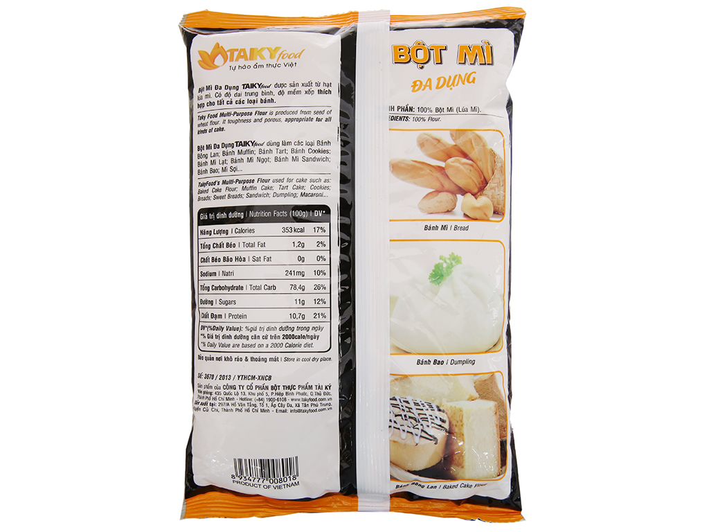 [HCM]Bột mì đa dụng Tài ký 500g