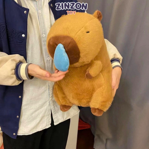 Gấu Bông Capybara Chảy Nước Mũi Êm Mịn Dễ Thương