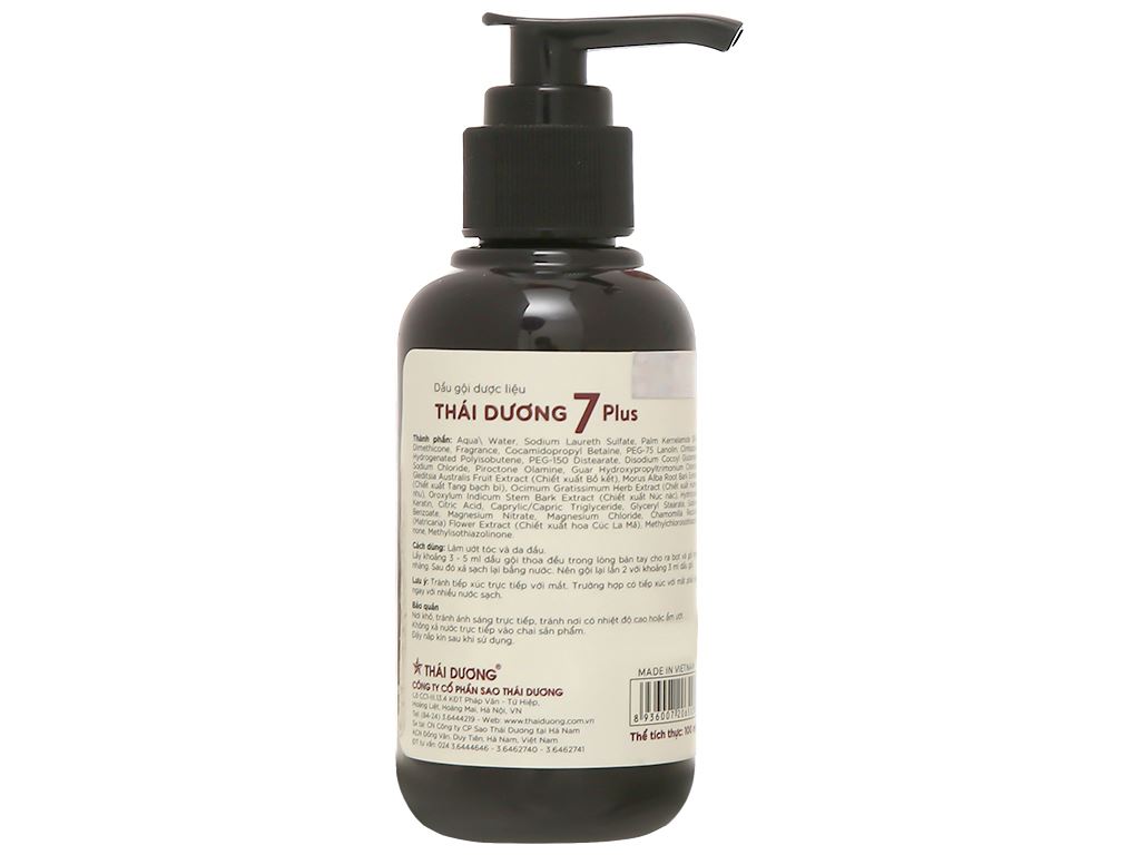 DẦU GỘI DƯỢC LIỆU THÁI DƯƠNG 7 PLUS 100ML