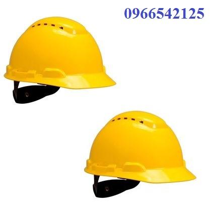 MŨ BẢO HỘ 3M H- 702V MÀU VÀNG CÓ LỖ THÔNG KHÍ