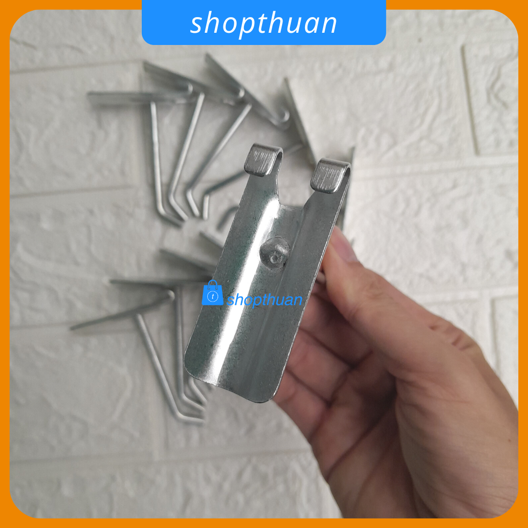 Móc sắt treo lưới dài 8cm, tay lưới phi 5cm - móc treo lưới