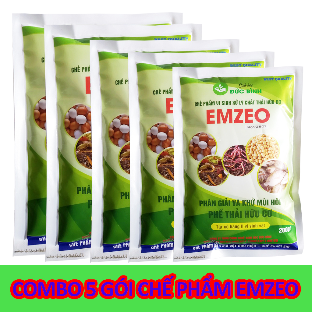 Combo 5 Gói Chế Phẩm EMZEO Khử Mùi Hôi