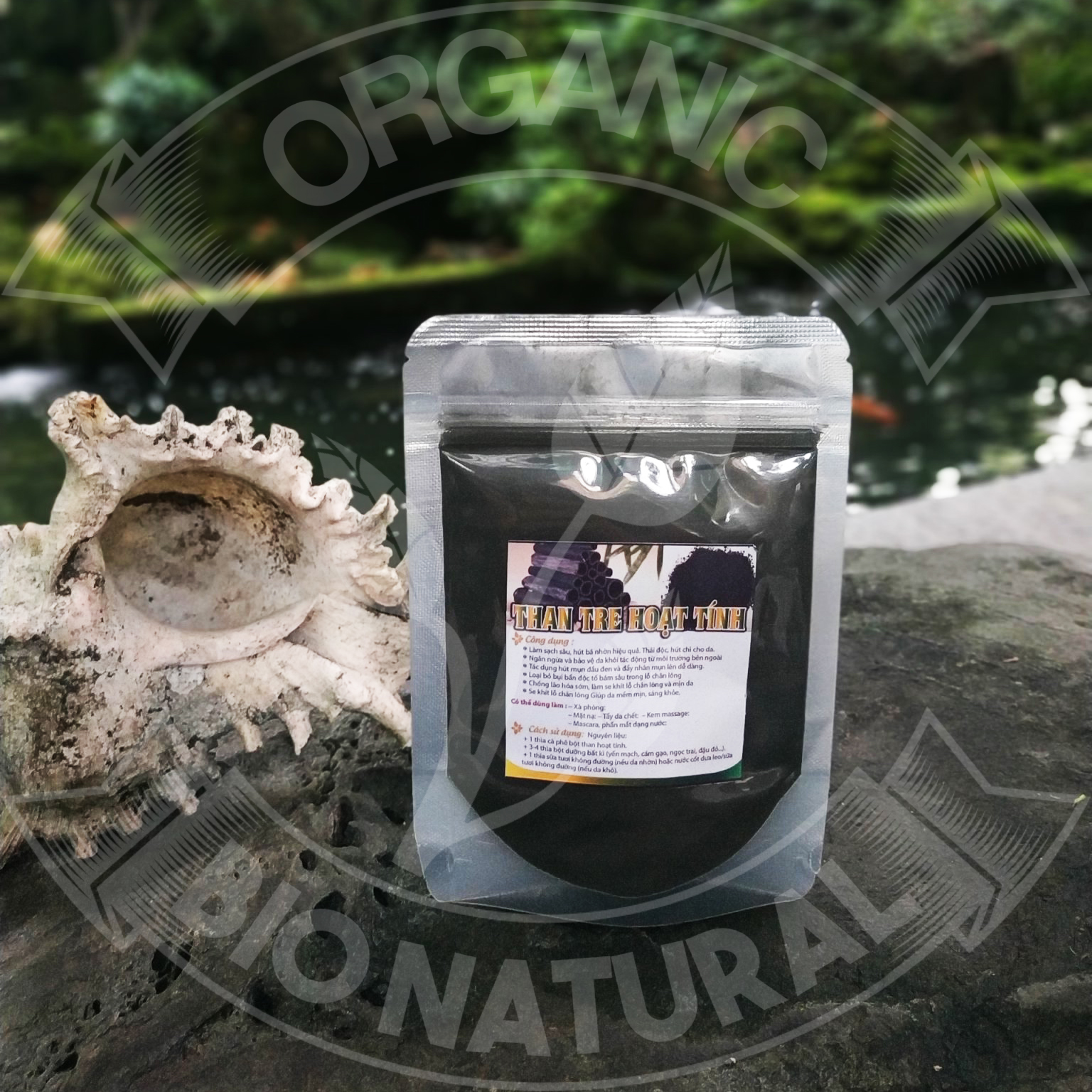 [HCM][BIONATURALVN] Bột đắp mặt nạ Than Tre Hoạt Tính HANDMADE 50gr