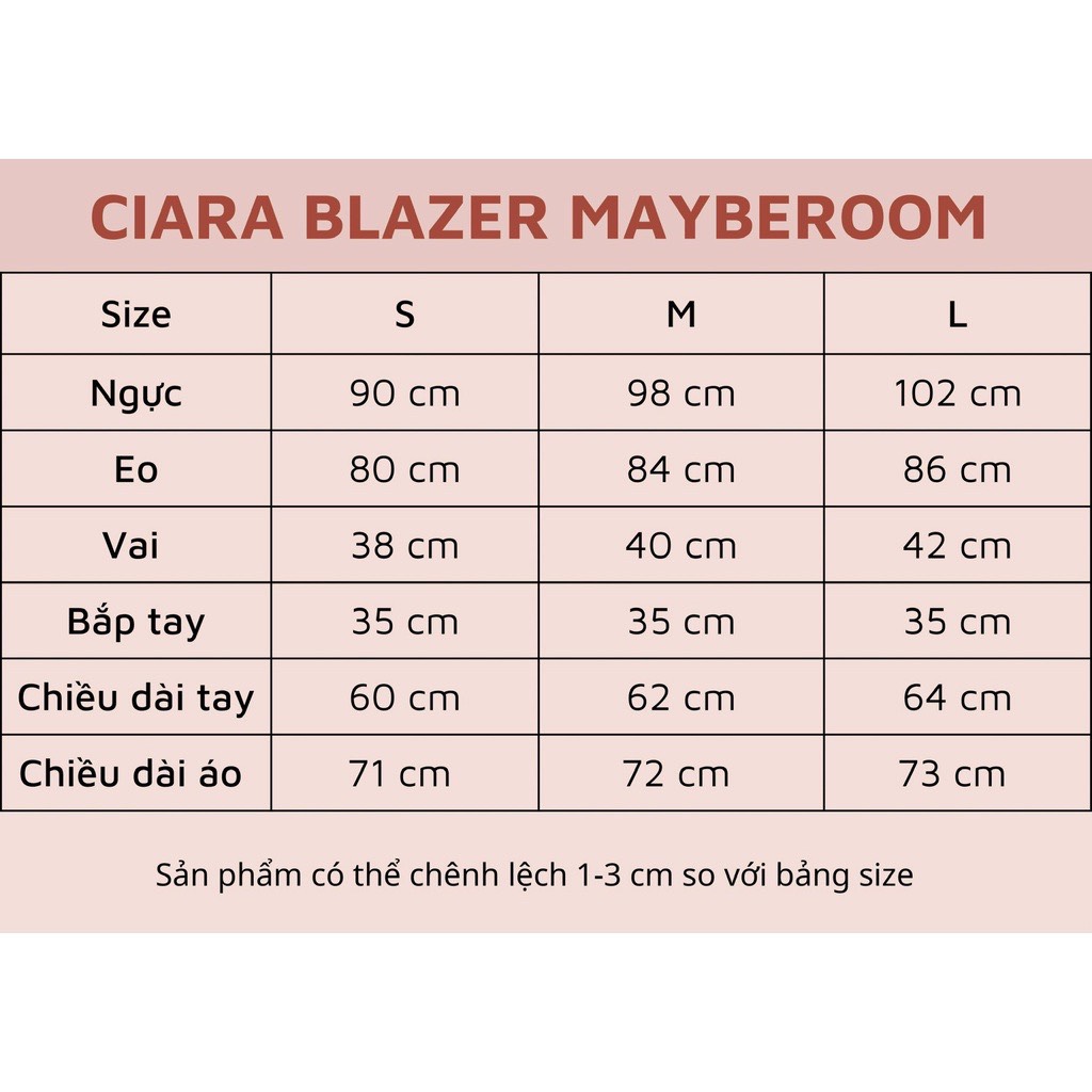 Áo blazer dáng dài ôm đính cúc cao cấp Ciara Blazer Mayberoom