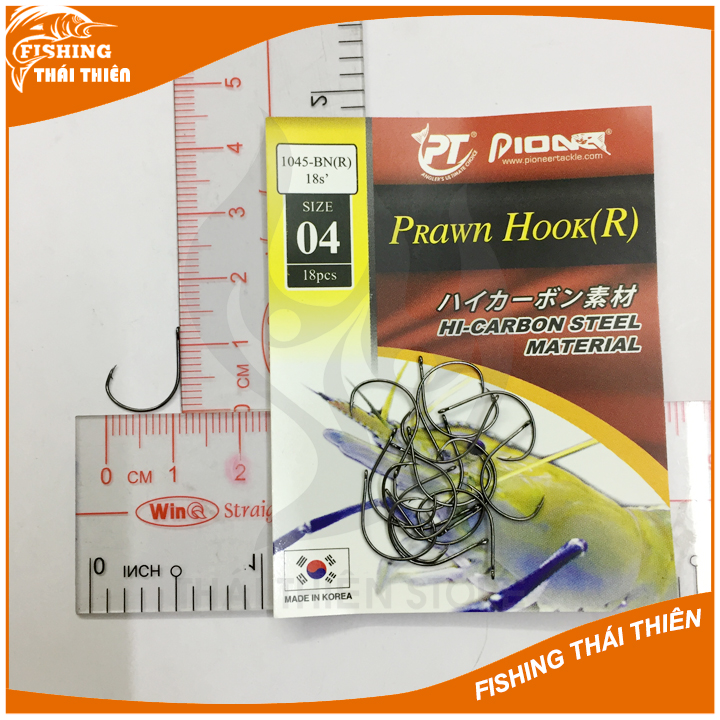 [HCM]Lưỡi câu tôm Pioneer Grawn Hook (R)