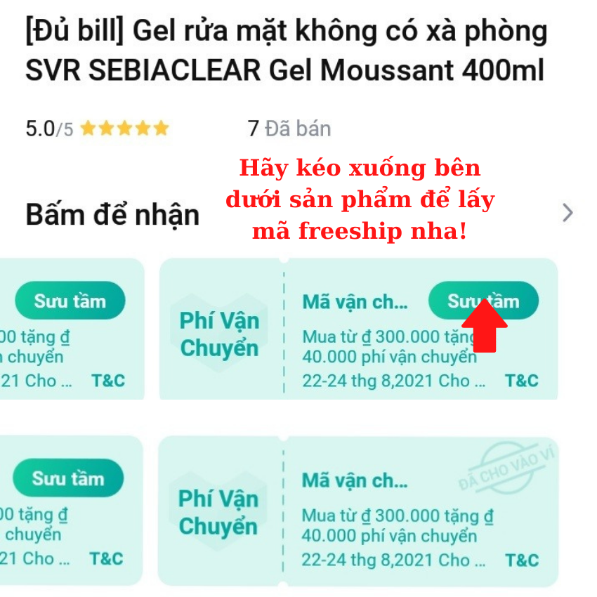 [Đủ bill - Freeship] Nước tẩy trang SVR Sebiaclear Eau Micellaire 400ml