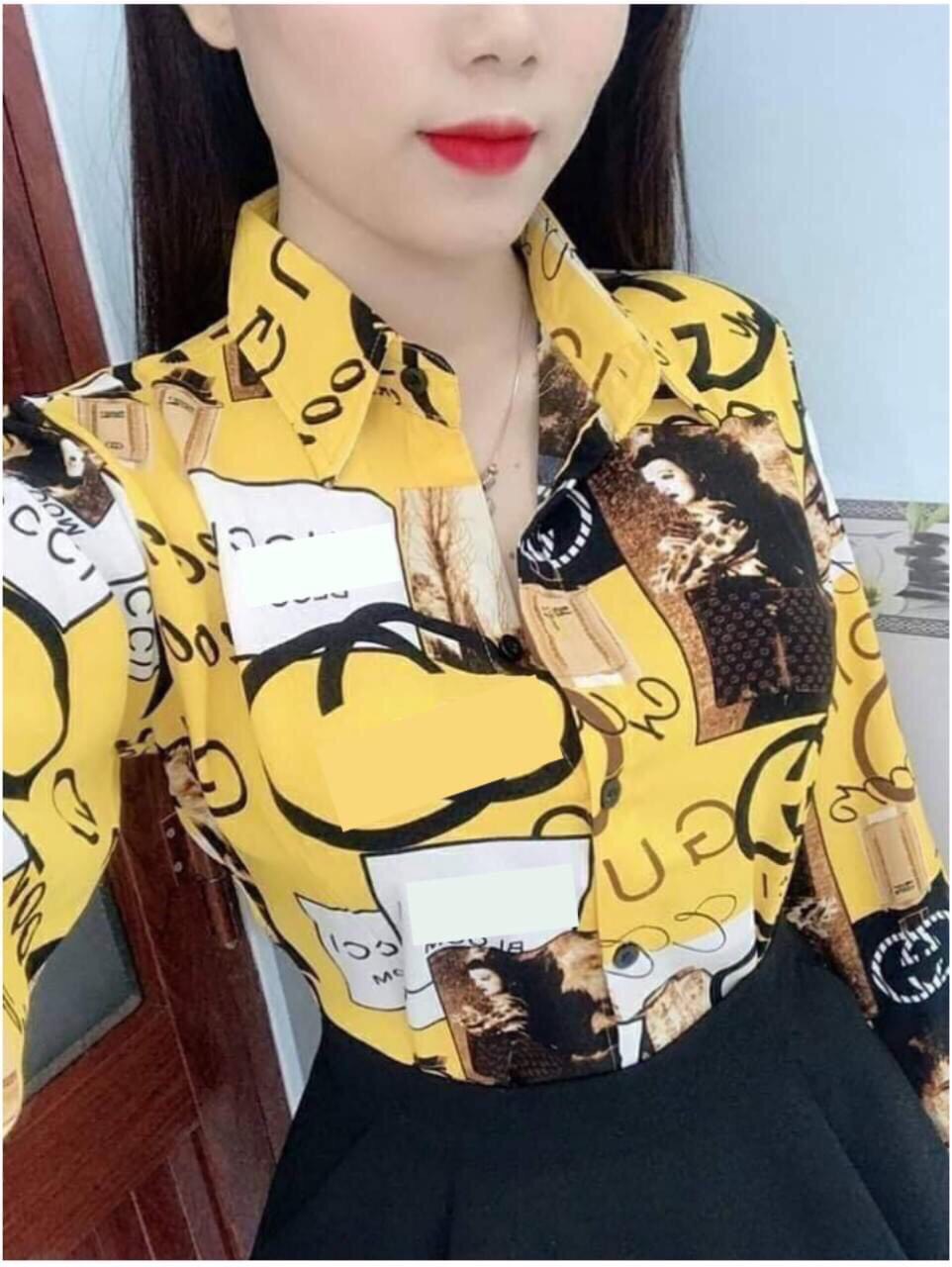 Áo Sơ Mi  Kiểu Nữ Chất  Lụa Quảng Châu  Xịn  Thời Trang Cao Cấp Siêu HOT Mẫu Mới KI11