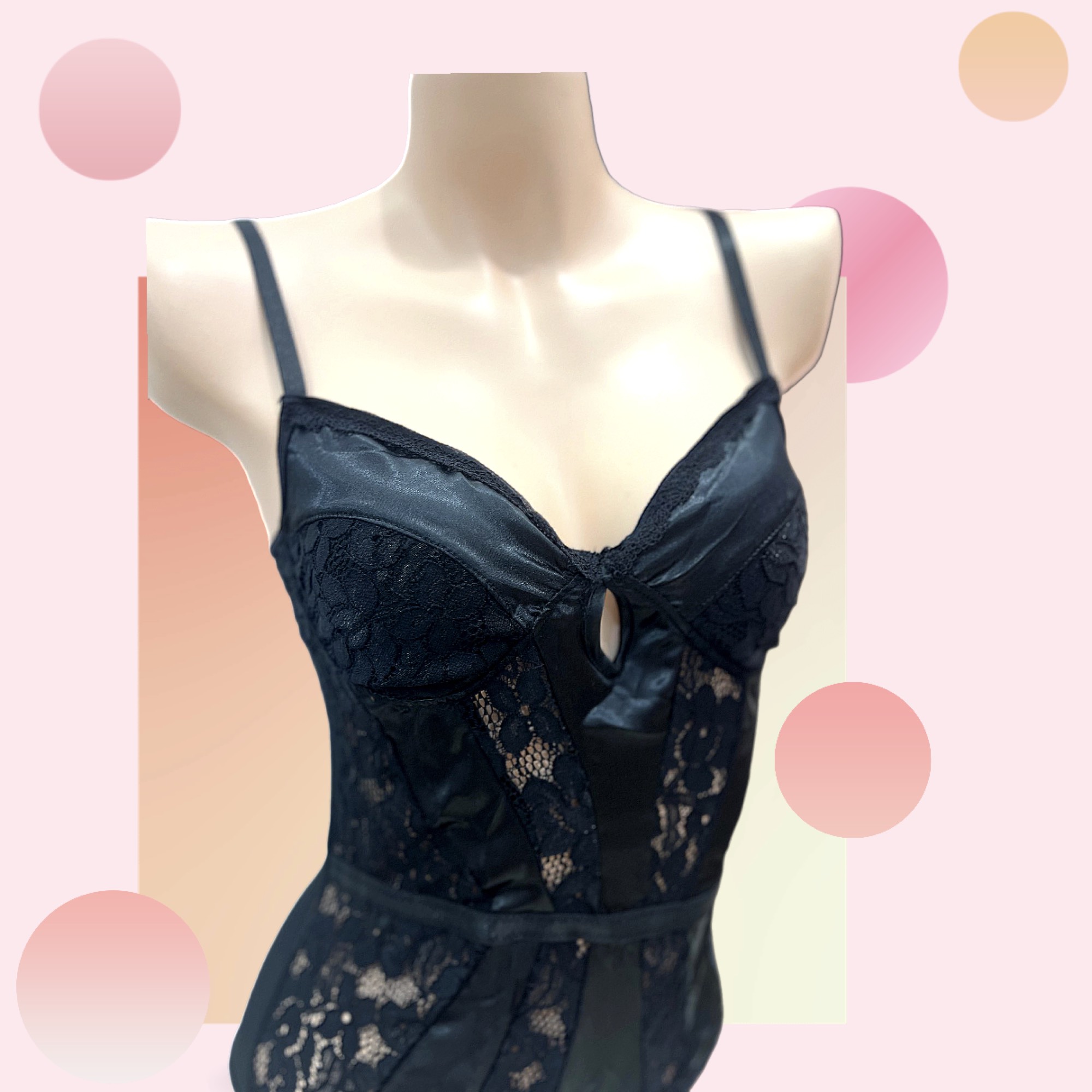 [HCM]Bodysuit Ren Chữ V - B.Lingerie