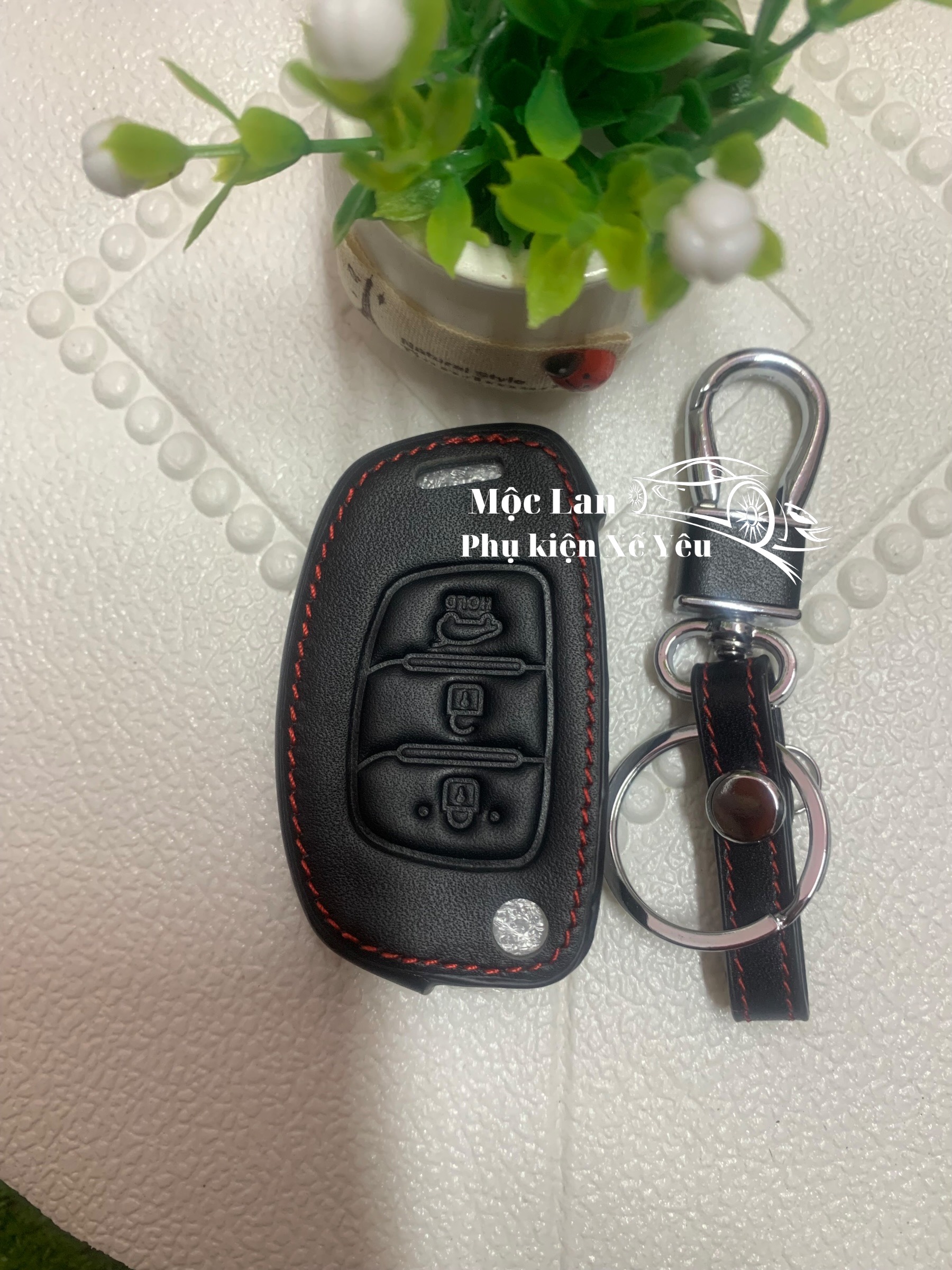 Bao da chìa khoá cao cấp i10 tucson elantra solaiti