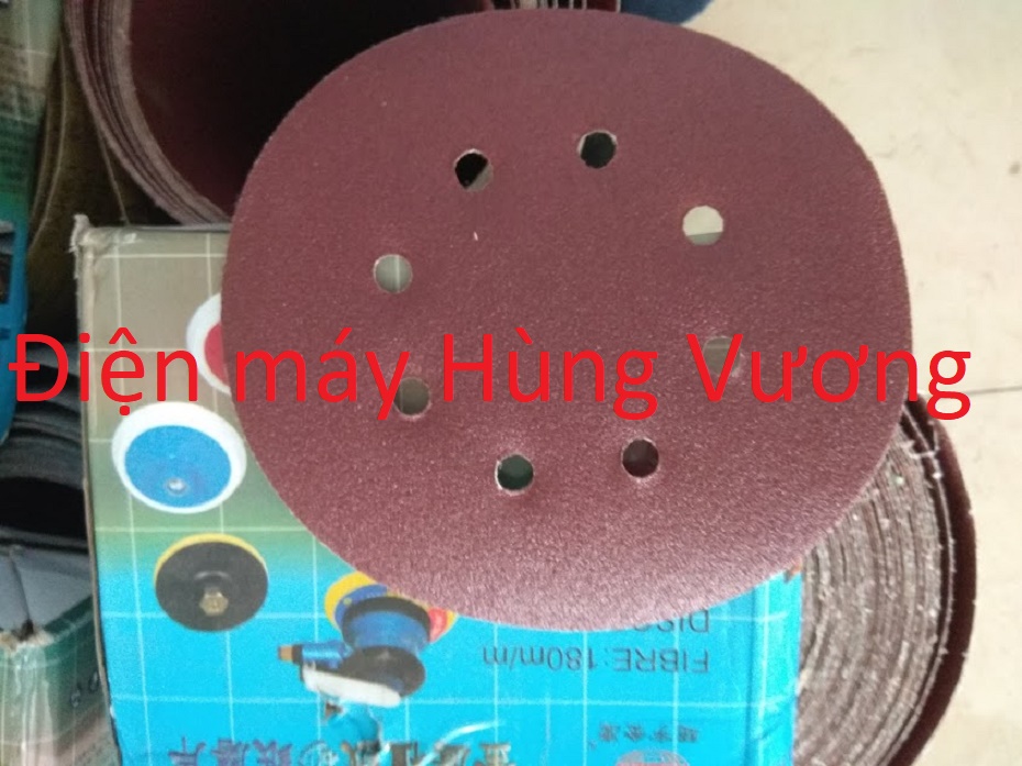 Đĩa chà nhám tường- giấy chà nhám hộp 100 chiếc ,  đường kính 180mm, đủ các loại độ nhám p40,p60,p80,p100,p120,p150, p180 ..