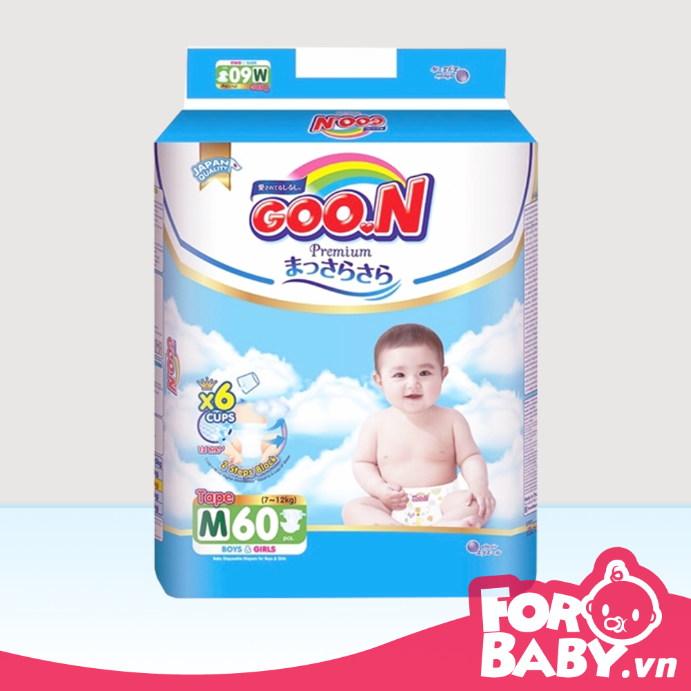 [TP.HCM] Tã Dán Goon Premium NB70,S64,M60, L50, XL46