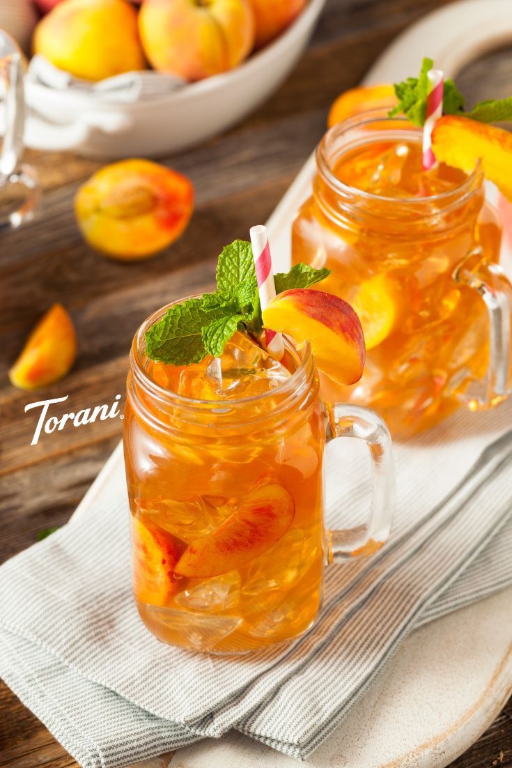 Siro Pha Chế Vị Đào Đỏ Torani Classic Peach Syrup 750ml Mỹ
