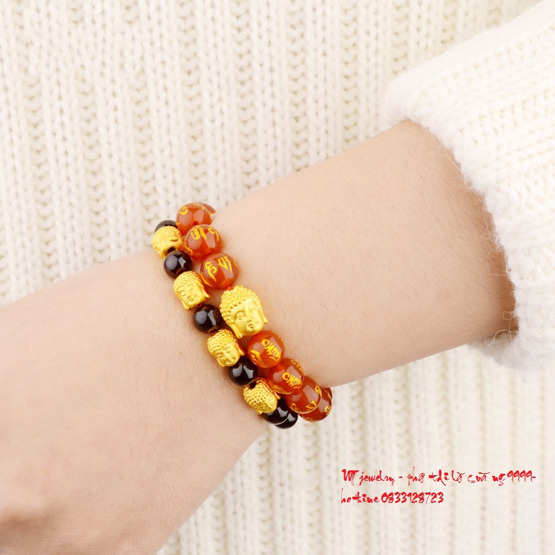 Charm Phật di lặc vàng 9999
