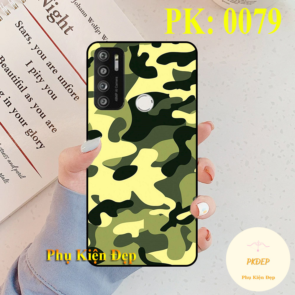 [HCM]Ốp lưng Vsmart Live 4 - Ốp dẻo đen in hình Camo