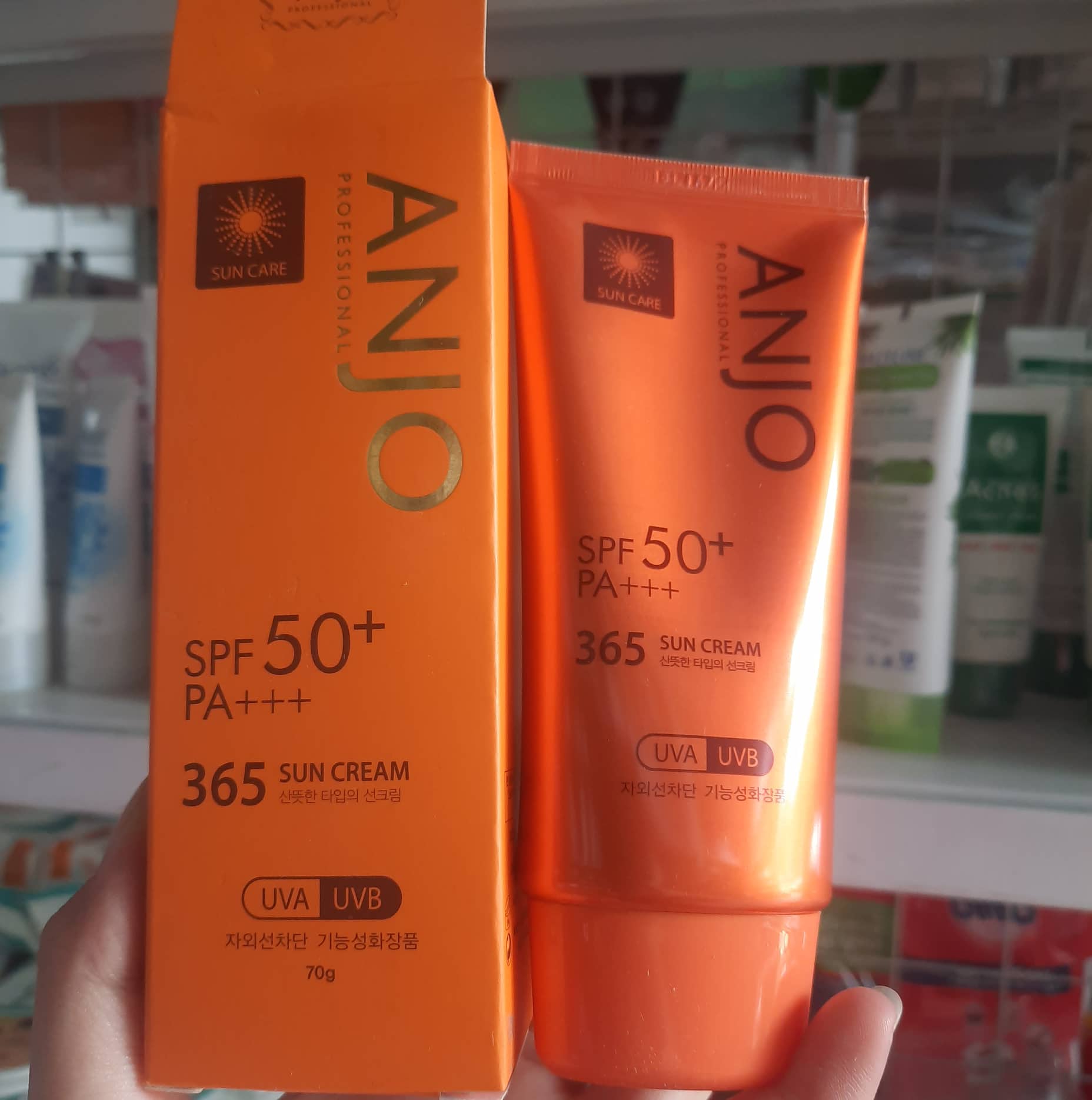 kem chống nắng anjo 70g