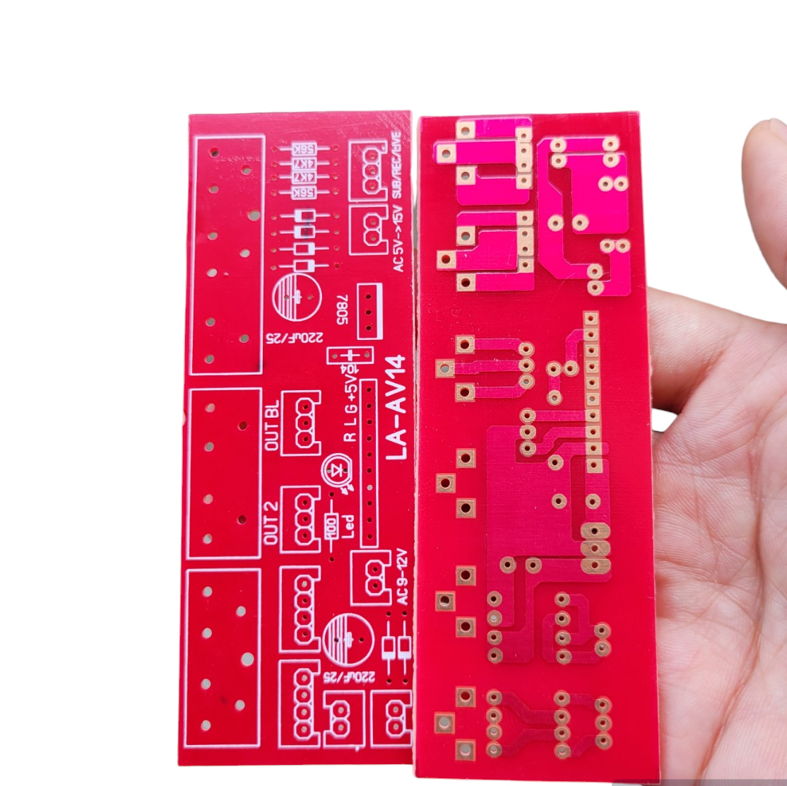 Mạch in pcb trạm av trạm đuôi ampli la-av