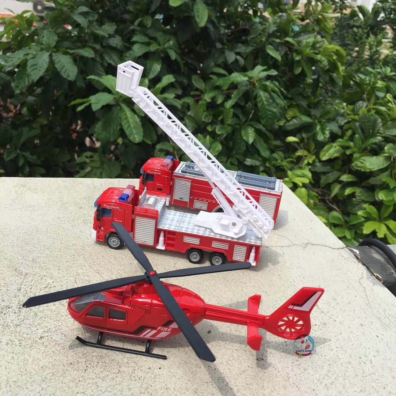 Đồ chơi set 3 chiếc xe sắt cứu hỏa siêu bền, siêu đẹp