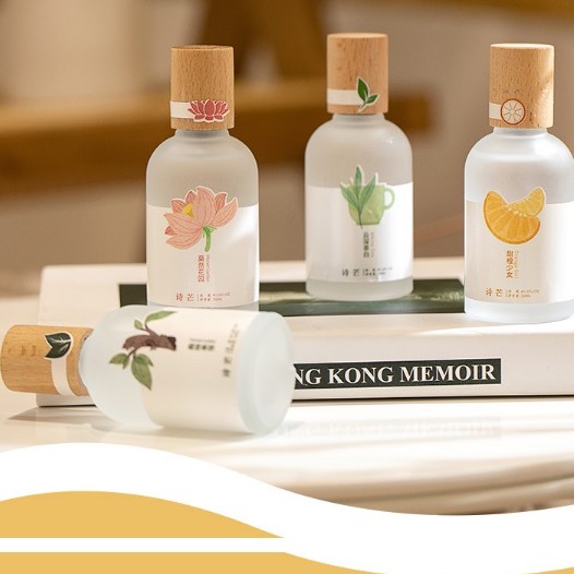 Xịt Thơm Body Mist Shimang Phiên Bản Vintage Nắp Gỗ Hương Thơm Dịu Dàng Thanh Mát Lưu Hương Đến 5 - 6 Tiếng