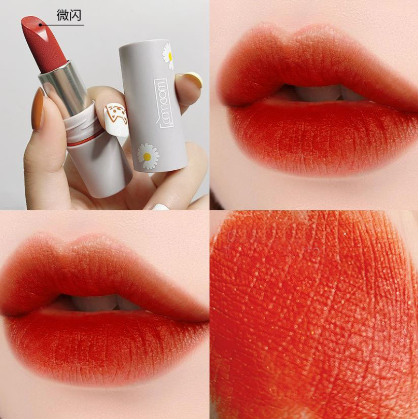 Son thỏi 7 màu nắp hít wodwod hoa cúc nội địa trung
