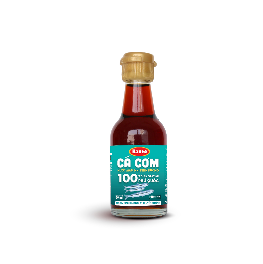 Combo 3 chai nước mắm nhĩ dinh dưỡng Ranee cá cơm 40N 60ml ( 3 chai x 60ml)