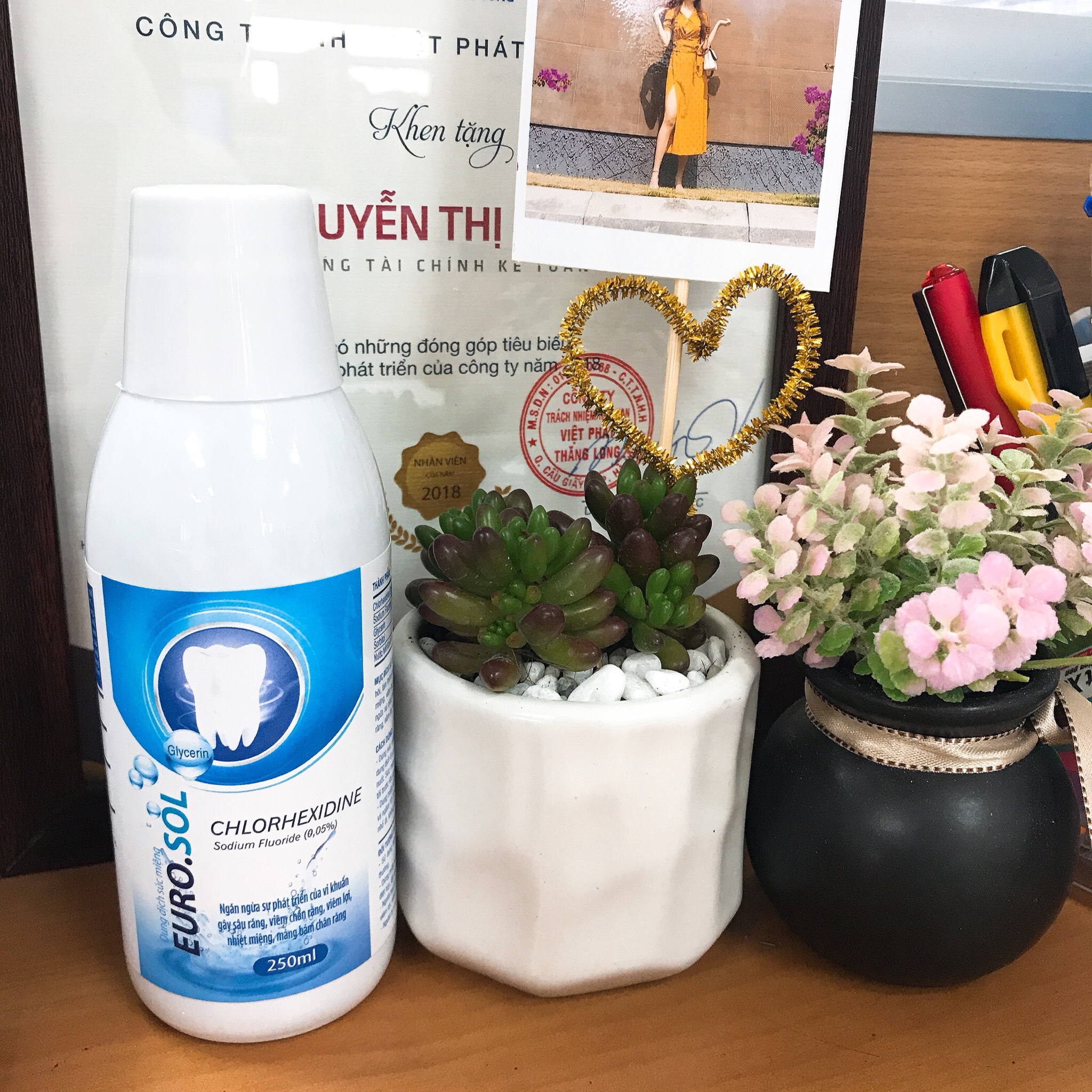 Nước súc miệng Chlohexidin diệt khuẩn Euro. Sol  250ml
