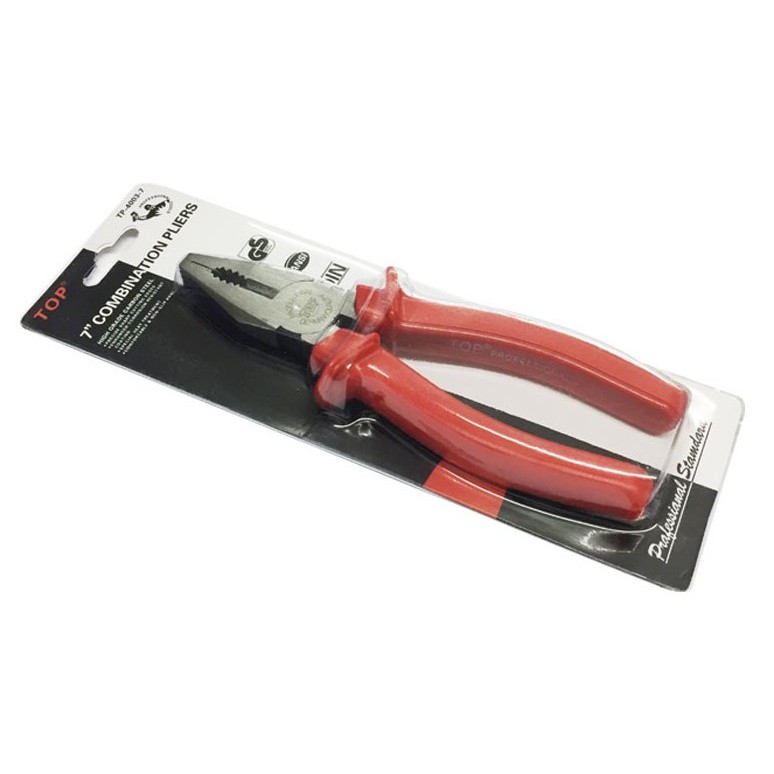 Kìm Điện 7" (180mm) Top TP-4003-7 (Cán đỏ)