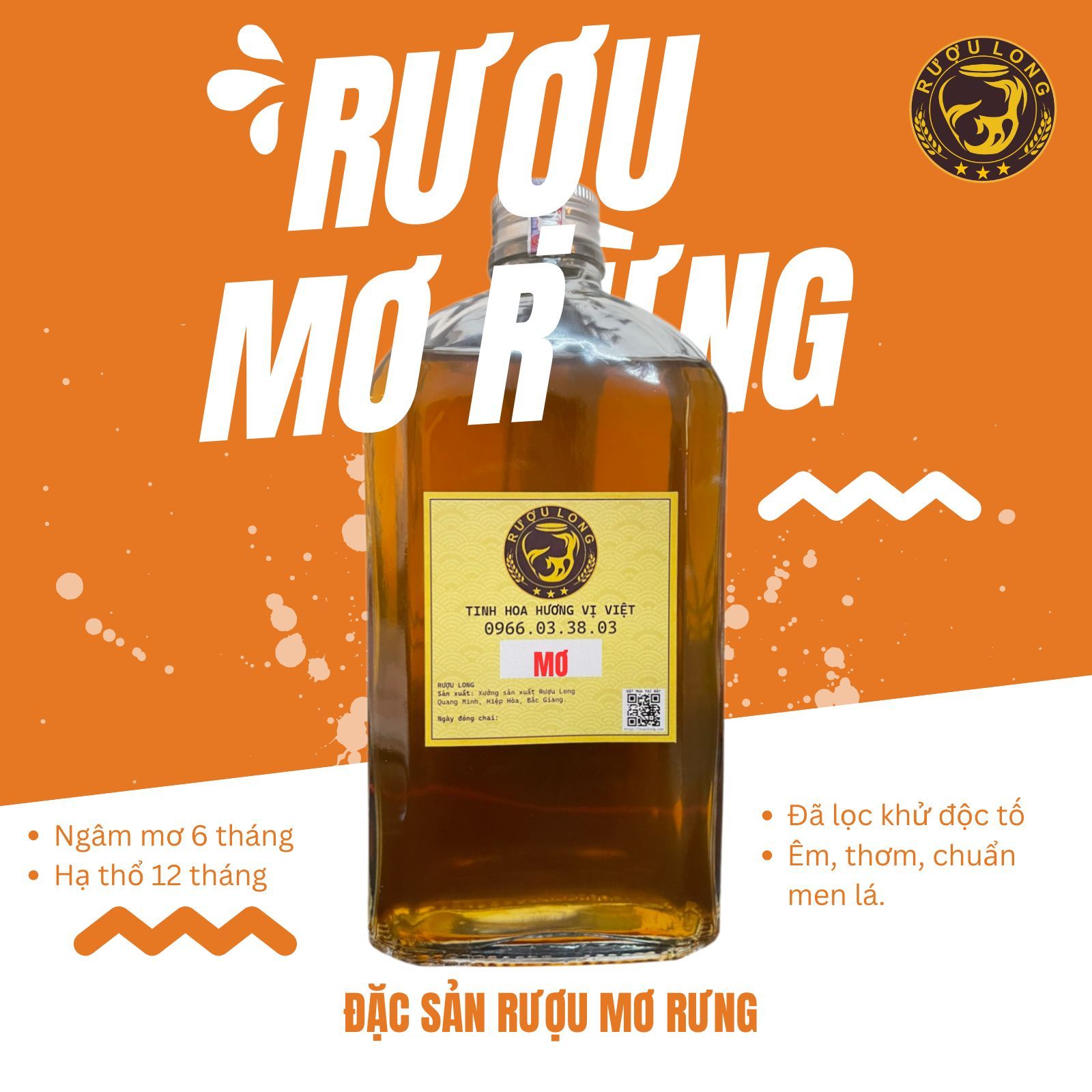 Rượu ngâm trái Mơ Rừng, hạ thổ