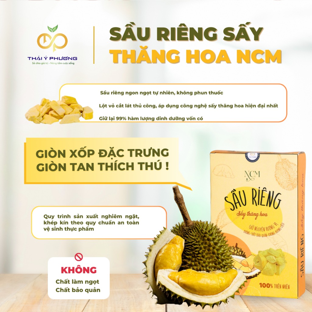 Sầu Riêng Sấy Thăng Hoa NCM 20g