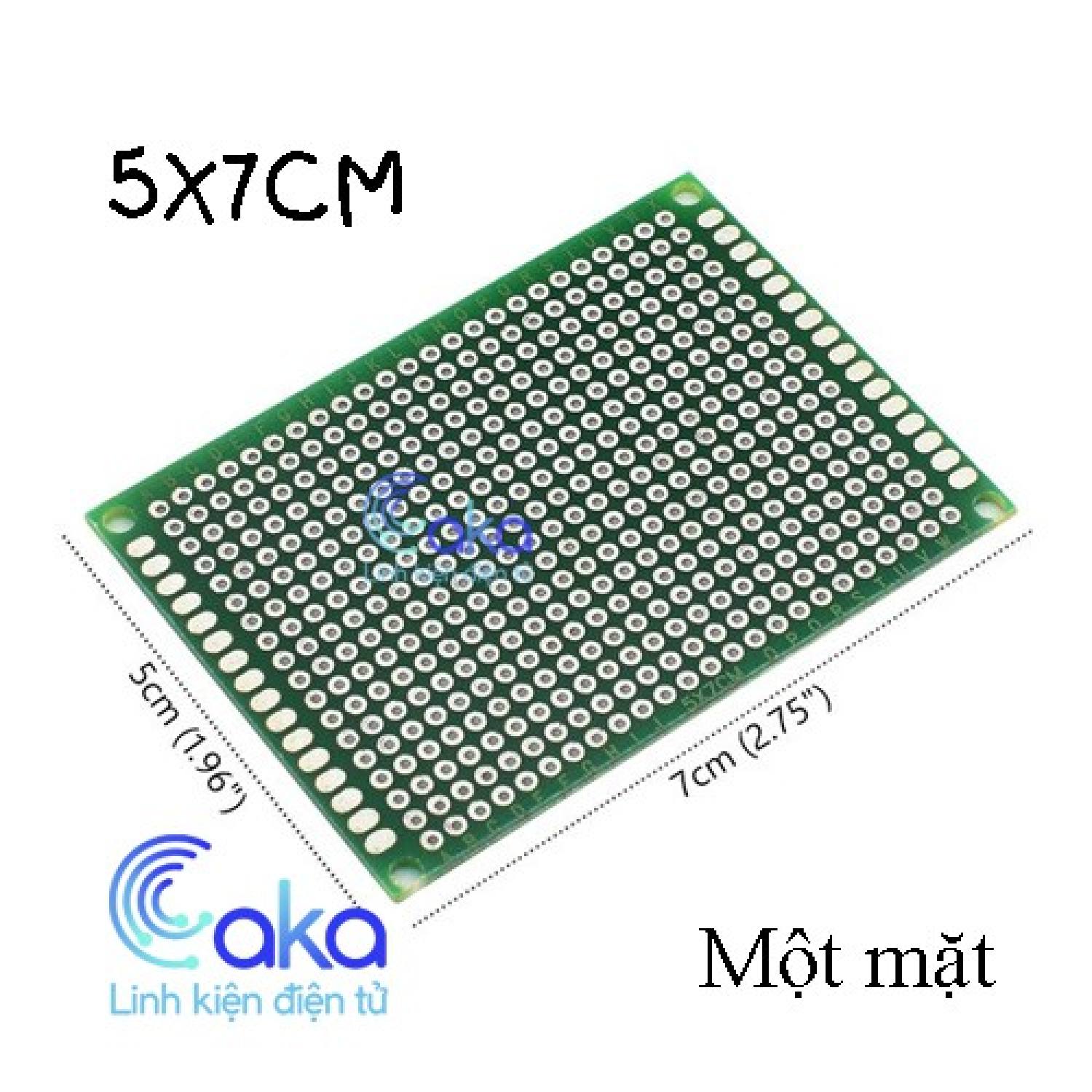 Mạch pcb đục lỗ 5x7 1 mặt loại tốt
