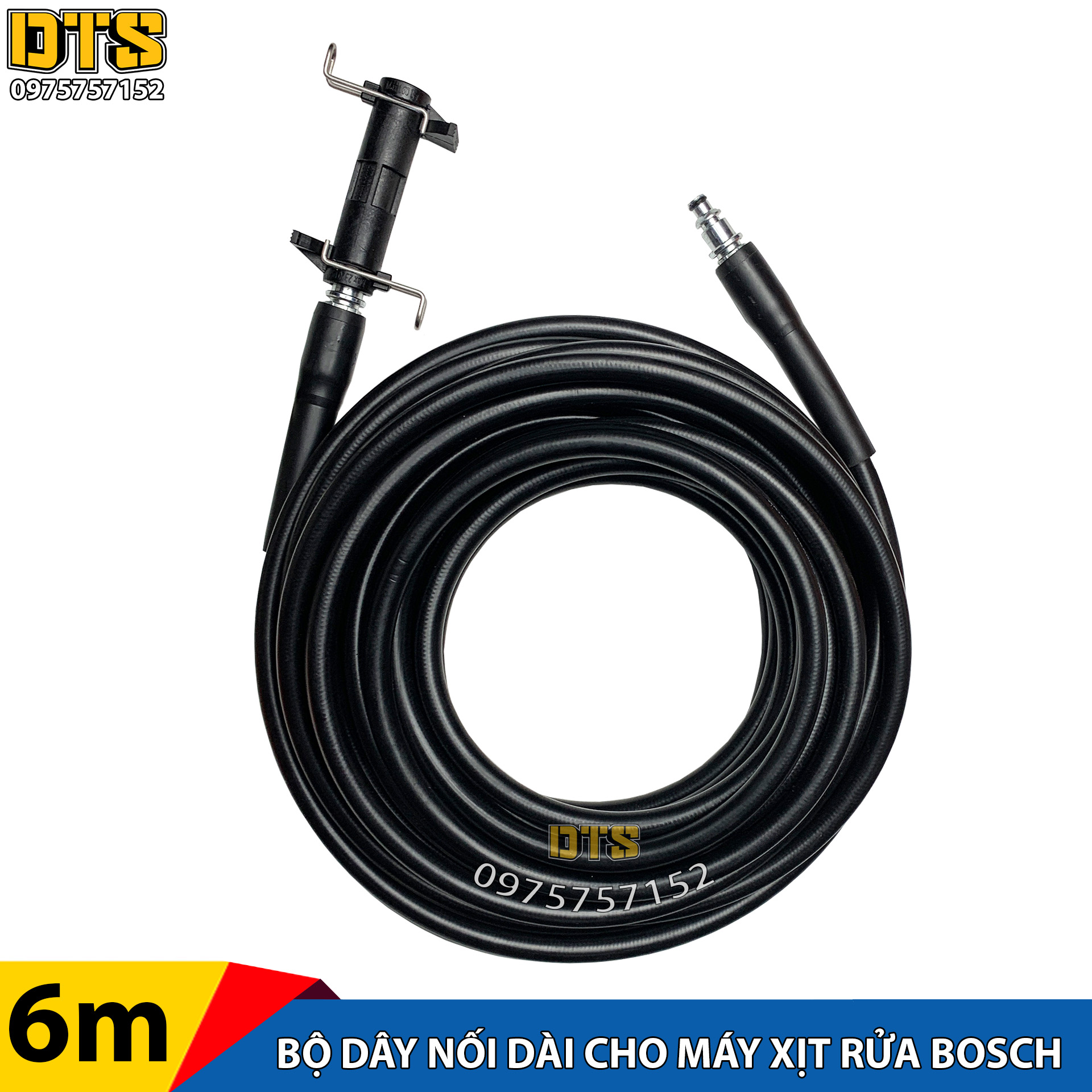 Bộ dây phun áp lực nối dài dây máy rửa xe B0sch, kết nối nhanh, cao cấp - Máy phun rửa áp lực cao B.osch AQT, dây rửa xe nối dài máy xịt rửa áp lực cao B0sch chuyên nghiệp AQT 100, AQT 120, AQT 125, AQT 140, AQT 33-11 Easy AQuatak, Universa