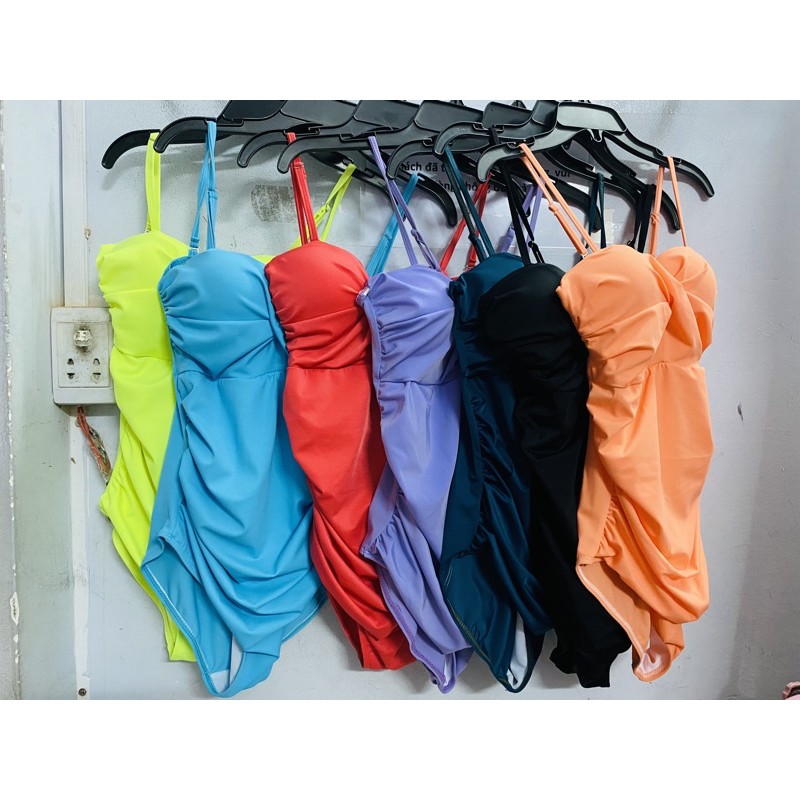 [HCM]Bikini liền mảnh nâng ngực nhúng che bụng