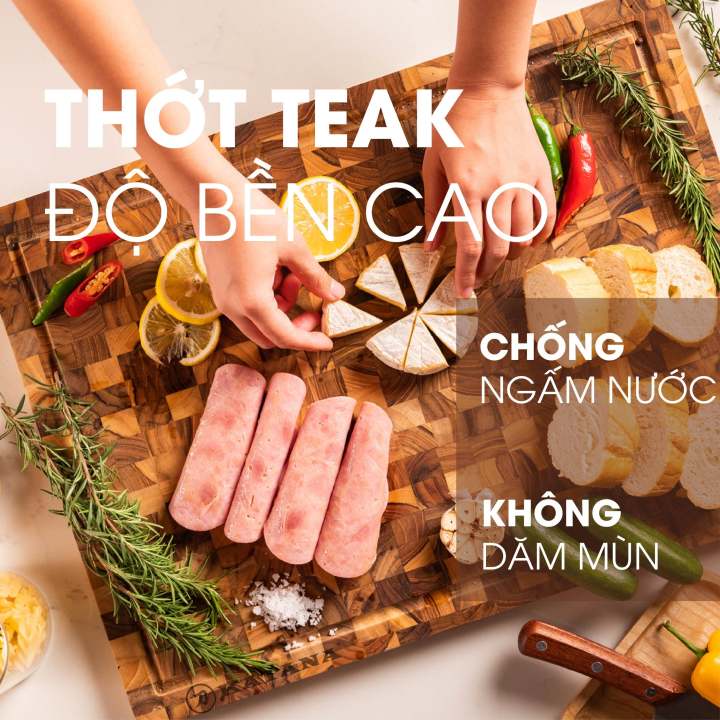 Thớt gỗ teak cao cấp KATANA cỡ lớn…