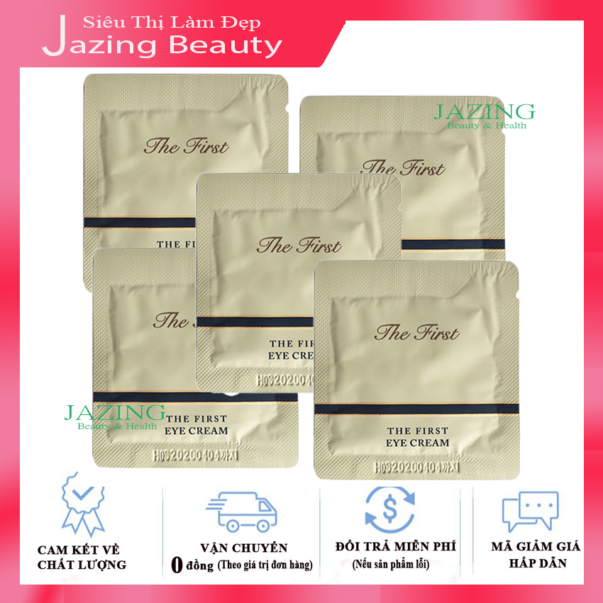 [Hỗ Trợ Ship + Hoàn Tiền 12% Gía Trị ĐH] Combo 5 Sample Kem Dưỡng Mắt Ohui The First Eye Cream 1ml x 5