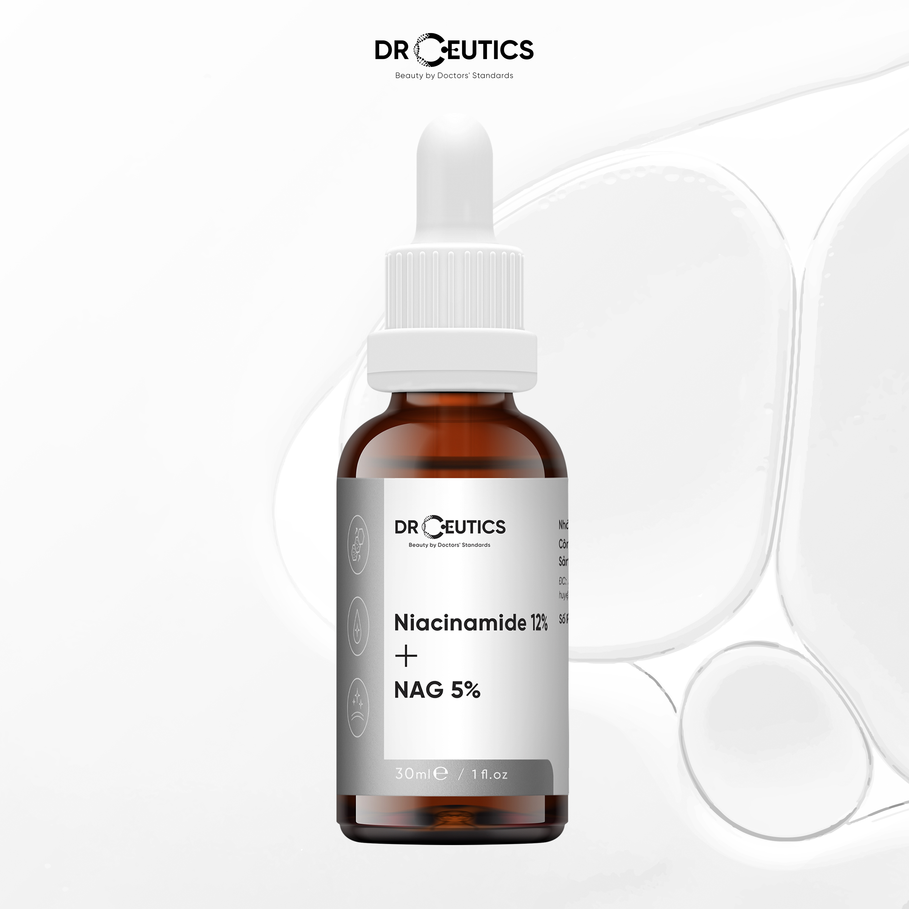 Niacinamide DrCeutics Tinh Chất Giảm Thâm, Sáng Da Cho Da Dầu Mụn