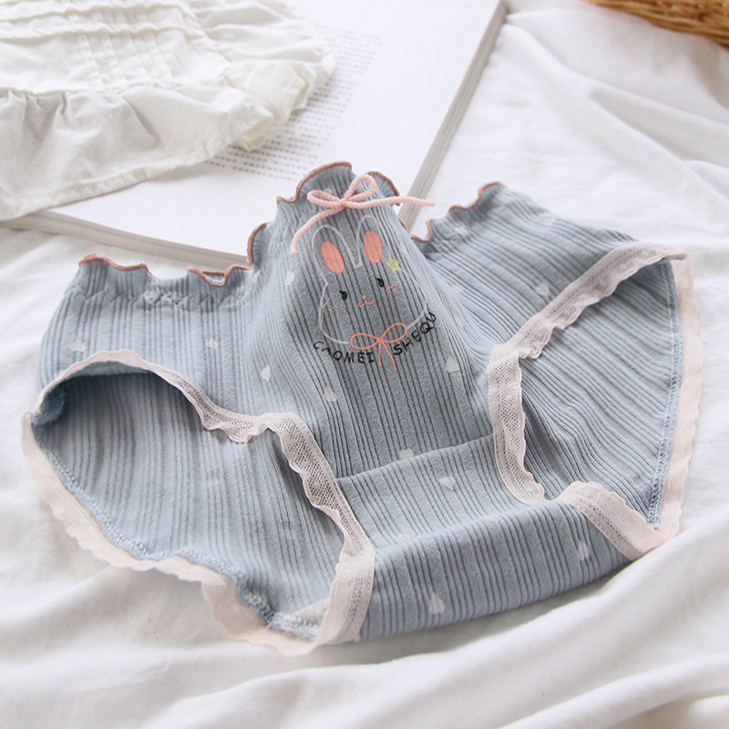 Quần Lót Nữ Cotton Thỏ Tai Bèo Ngang Eo ( Q070 ).