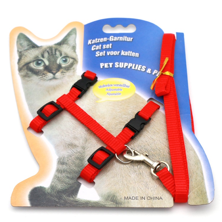 Dây Dắt Chó Mèo Dạng Yếm Dây 1m2 Rộng 1cm