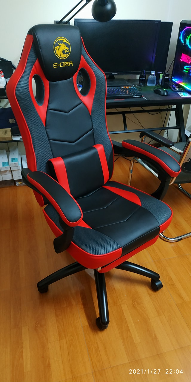 [HCM]E-Dra Jupiter M EGC204 V2 Black (chân thép lưng cao)