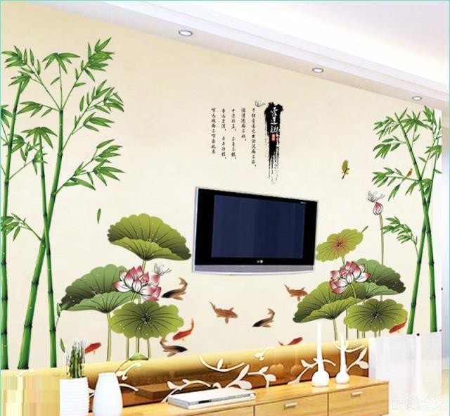 Decal dán tường Sen tre- C11H22-flowerdecal-Scenedecal