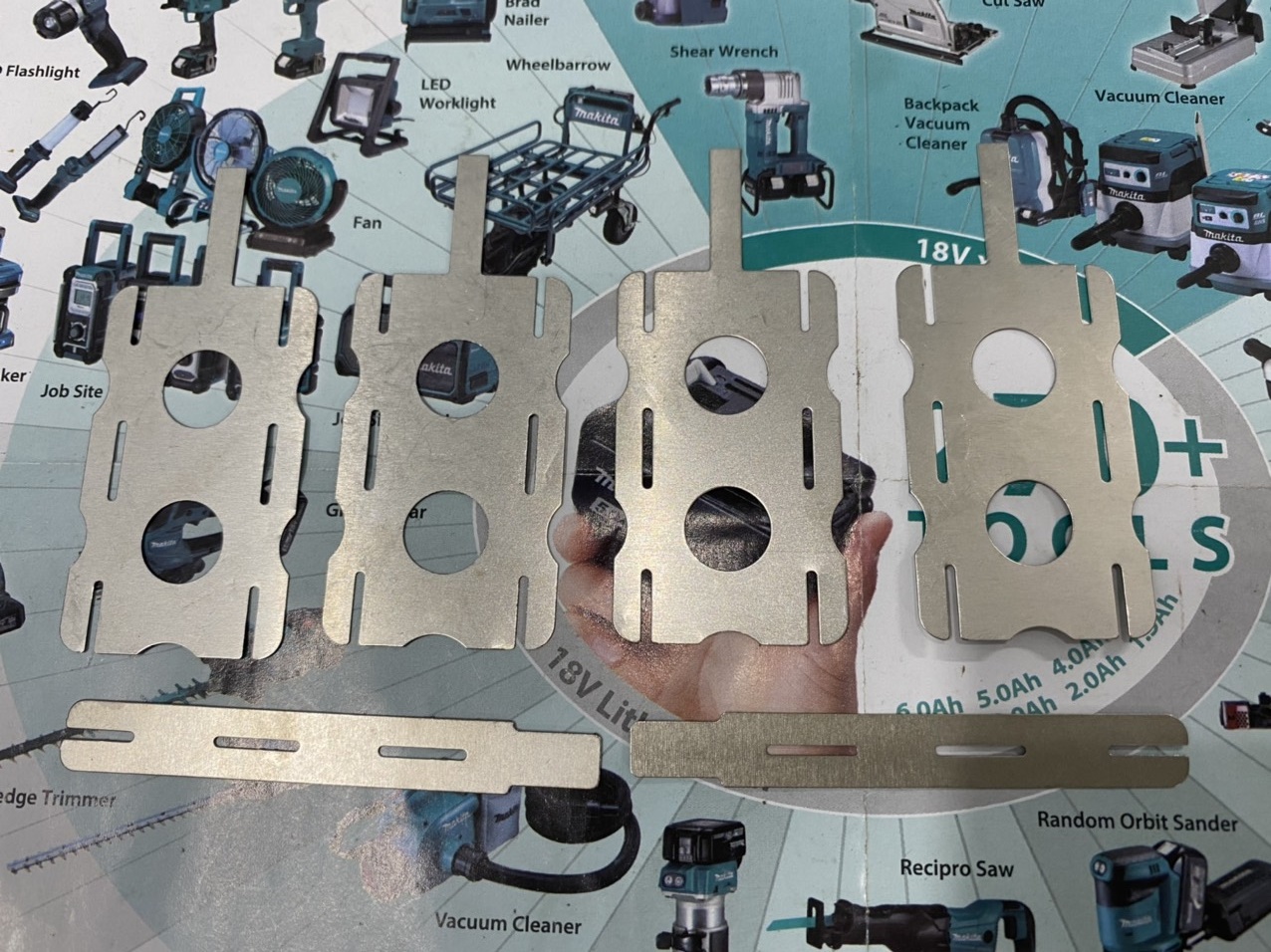 5S-3P Battery Cell Welding Zinc Set, Size 0.15mm.