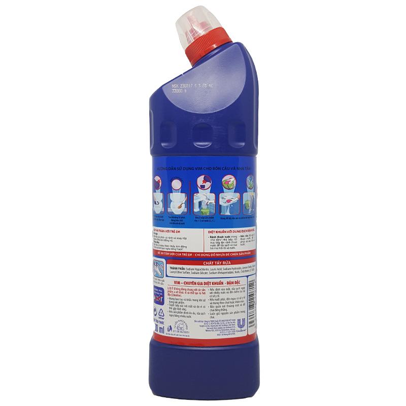 Nước Tẩy Bồn Cầu Vim Diệt Khuẩn (900ml) - Xanh