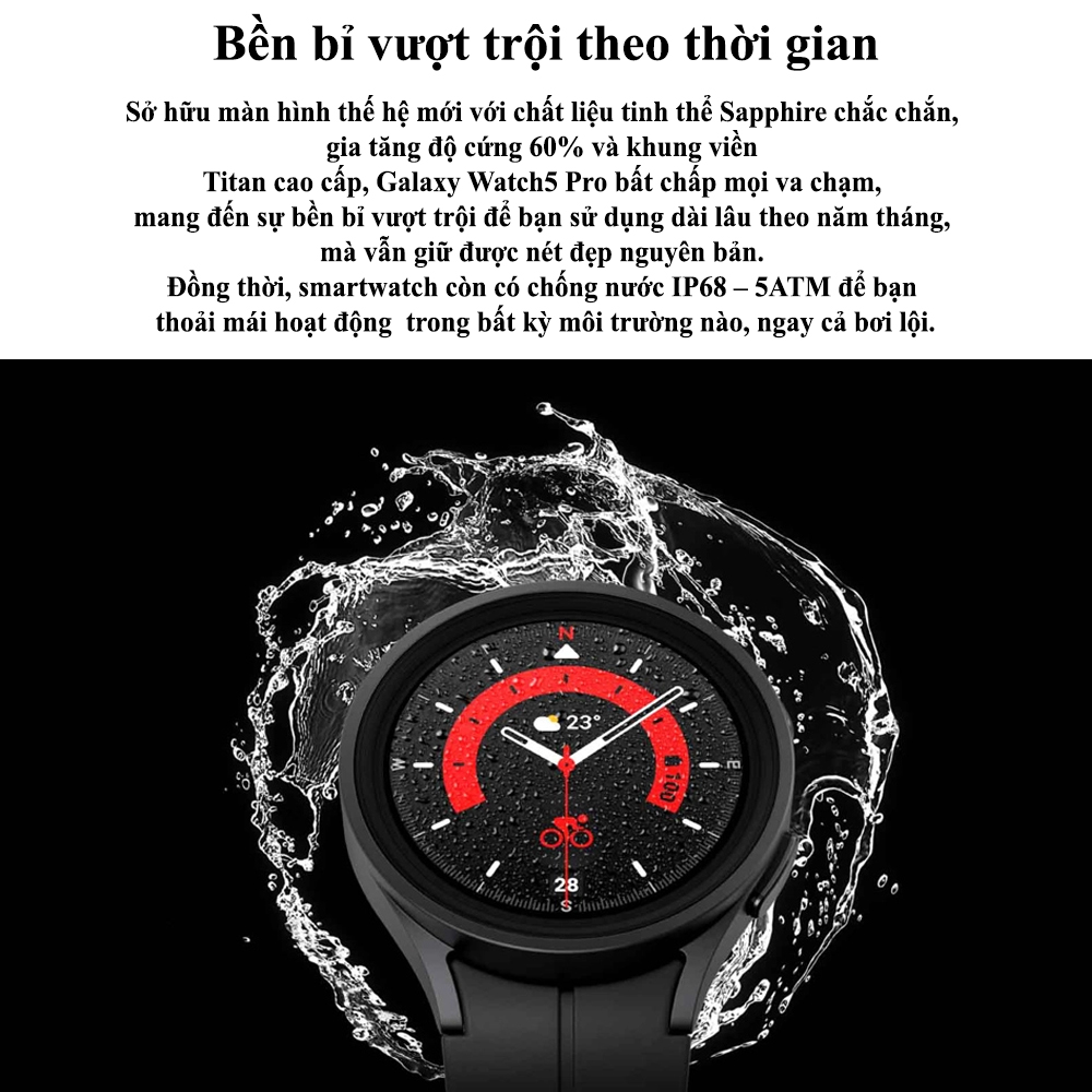 [Tặng cường lực] Đồng hồ thông minh Samsung Galaxy Watch 5 Pro
